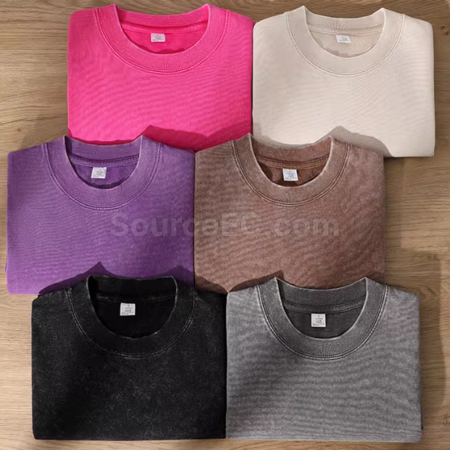 Customization 230g/270g washed water to make heavy-duty pure cotton t-shirt Corporate Gifts