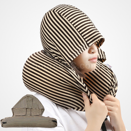 Customization U Shape Travel Neck Pillow with Hat Corporate Gifts