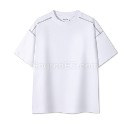 Customization Contrasting Color Summer T-shirt Corporate Gifts