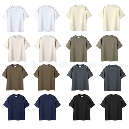 Customization Contrasting Color Summer T-shirt Corporate Gifts