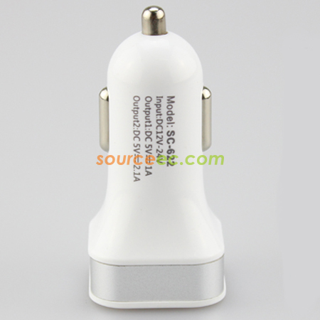 Customization Square Double-port Car Charger Corporate Gifts