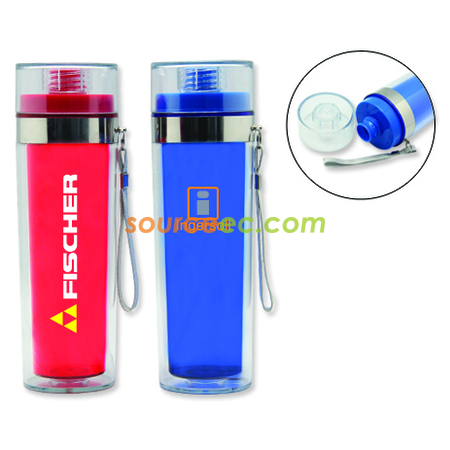 400ML Double Wall Plastic Drink Bottle