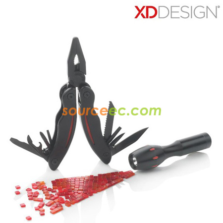 Versatile tools and flashlight combination