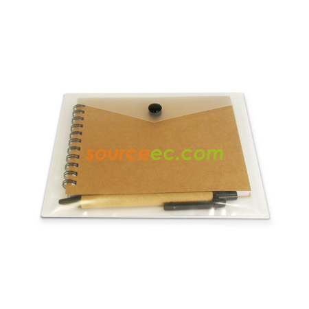 Customization Recycled Notebook With Recycled Pen Corporate Gifts