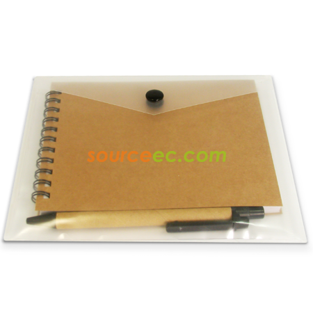 Customization Recycled Notebook With Recycled Pen Corporate Gifts