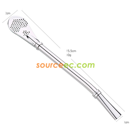Customization Stainless Steel Straw Spoon Corporate Gifts