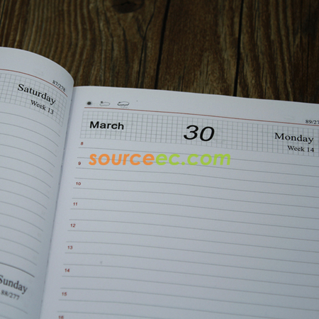 Customization Leather Schedule Notebook Corporate Gifts