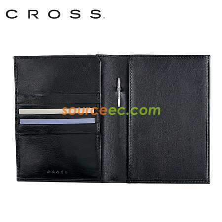 Customization Cross - Leather Passport Wallet with Cross Pen Corporate Gifts