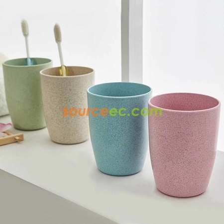 280ML Wheat Straw Mouthwash Cup