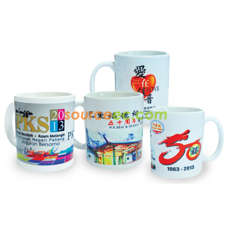 400ML White Coating Mug