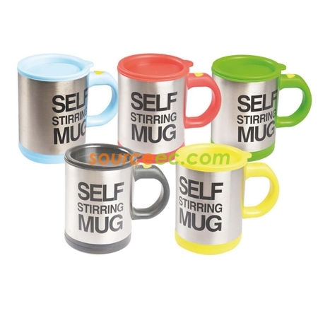 Custom Promotional Insulated Self Stirring Coffee Mug from Factory