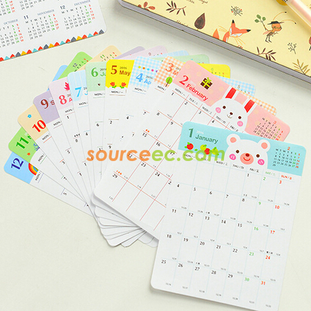 Customization Calendar Sticker Corporate Gifts