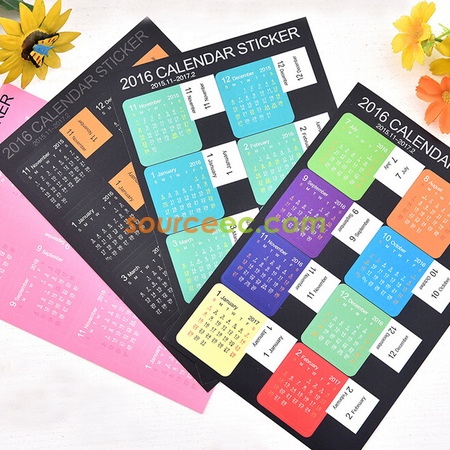Customization Calendar Stickers Corporate Gifts