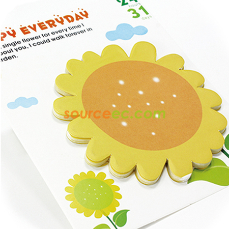 Sun Flower Sticky Memo
