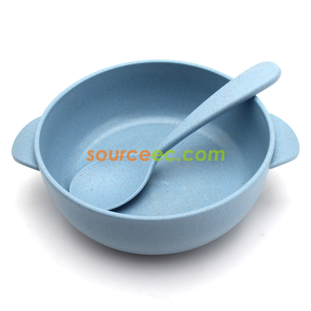 Customization Straw Bowl with Spoon Corporate Gifts