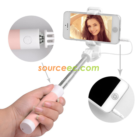 Customization Mini Selfie Stick With Mirro Corporate Gifts