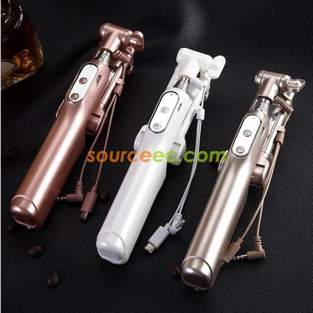 Customization Selfie Stick Monopod Rear Mirror and LED Flash Fill Light  Corporate Gifts