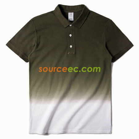 Customization Gradient Colors Printed Polo Shirt Corporate Gifts