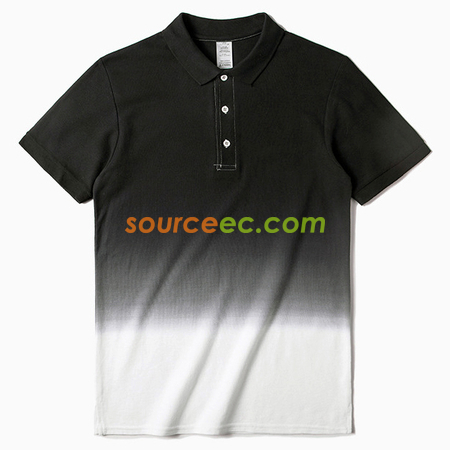 Customization Gradient Colors Printed Polo Shirt Corporate Gifts