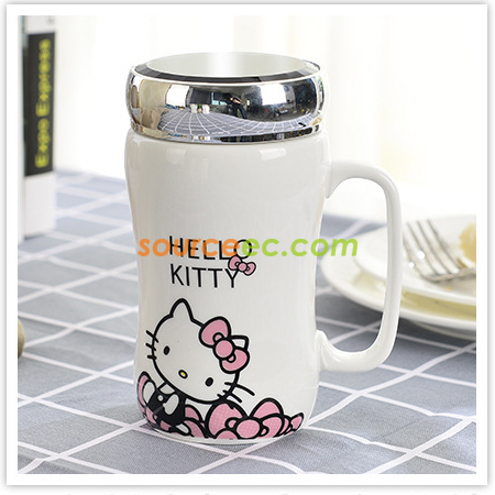 Customization 400ML Ceramic Cup With  Mirror Corporate Gifts