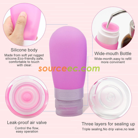 Customization Portable Soft Silicone Travel Bottle Corporate Gifts