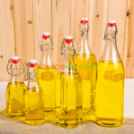 Clear Glass Bottle With Stopper