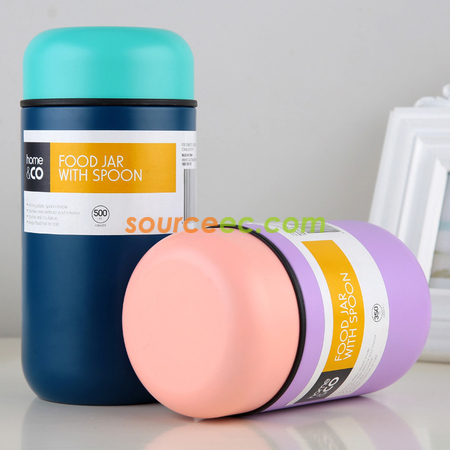 Customization 350ML Vacuum Insulated Stainless Steel Food Jar Corporate Gifts