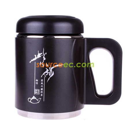 Customization 480ML Purple Clay Thermos with Handle Corporate Gifts
