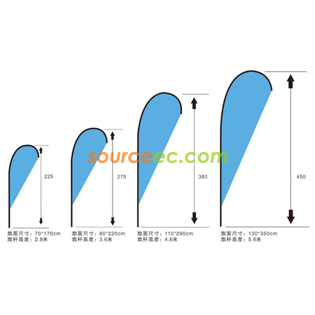 Customization Outdoor Promotional Flag Banner Corporate Gifts