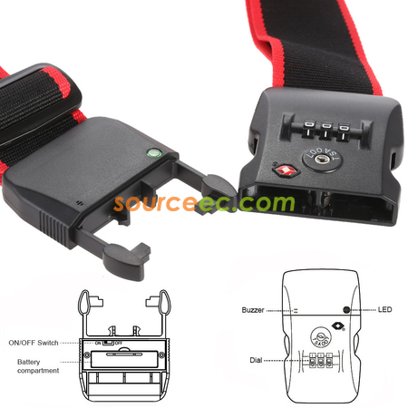 Customization TSA Bluetooth Luggage Strap Corporate Gifts