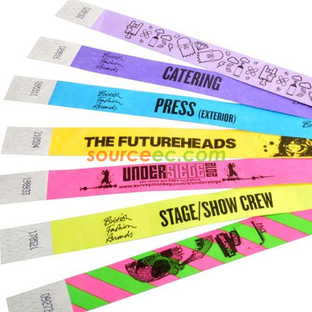 Customization Tyvek Wristbands Corporate Gifts