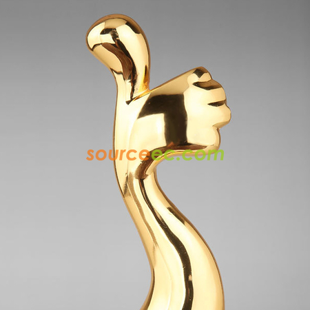 Customization Thumbs-up Resin Crystal Trophy Corporate Gifts