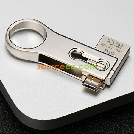 Customization 3 in 1 OTG Metal Flash Drive Corporate Gifts