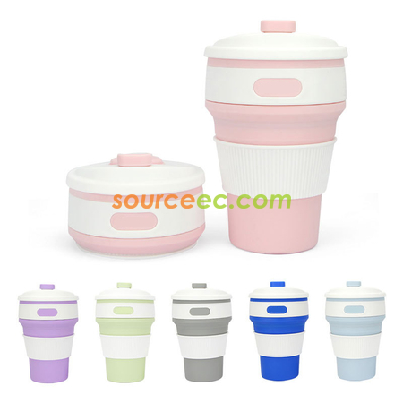 350ML Silicone Collapsible Coffee Cup