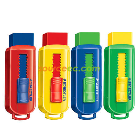 Customization PVC-free Eraser With Sliding Plastic Sleeves Corporate Gifts