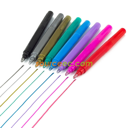 Customization Wine Glass Metallic Markers Corporate Gifts
