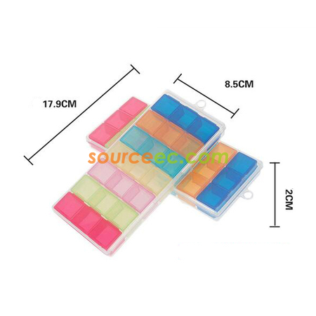 Customization Seven Days Portable Pill Cas Corporate Gifts