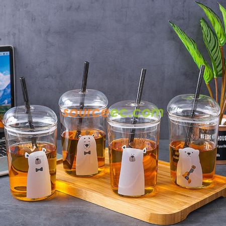 Customization 550MLStraw Glass Corporate Gifts