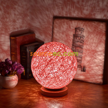Customization Twine Rattan Table Lamp Corporate Gifts
