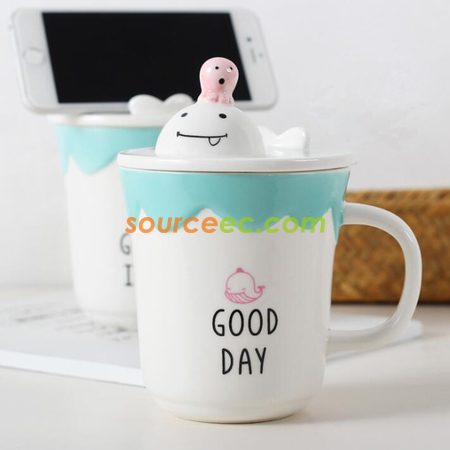 Customization Mobile Phone Holder Ceramic Cup Corporate Gifts