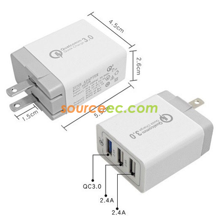 Customization Two-USB Travel Adapter Corporate Gifts