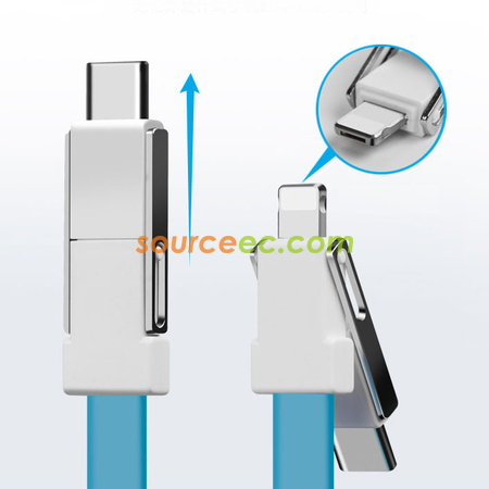 Customization 3 in 1 Keyring Charging Cable Corporate Gifts