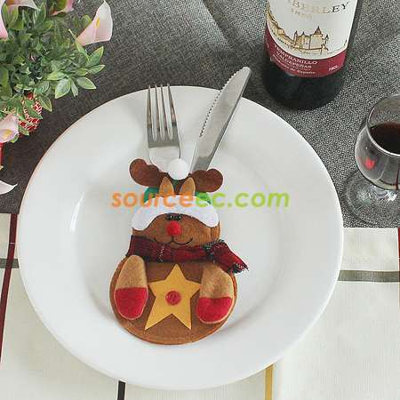 Customization Christmas Cutlery Set Cover Corporate Gifts