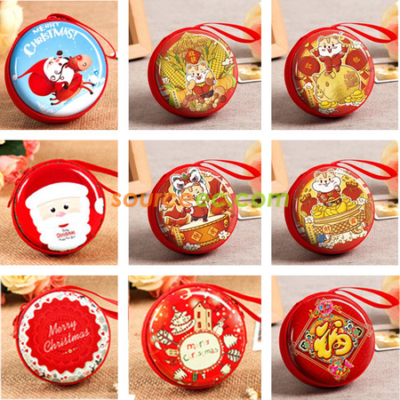 Customization Tin Plate Zipper Coin Purse Corporate Gifts