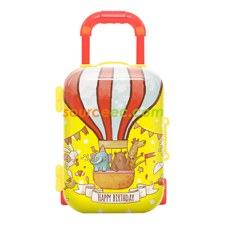 Customization Luggage-shape Tinplate Storage Box Corporate Gifts