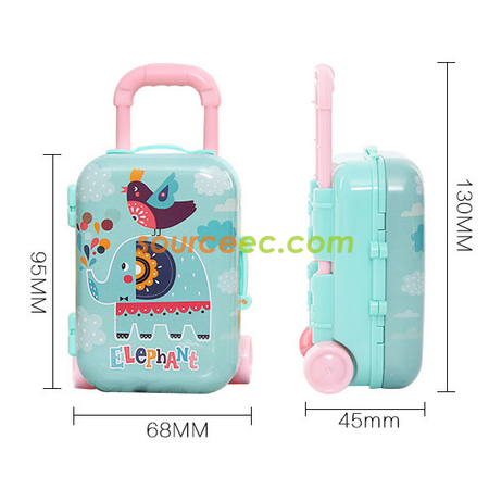 Customization Luggage-shape Tinplate Storage Box Corporate Gifts