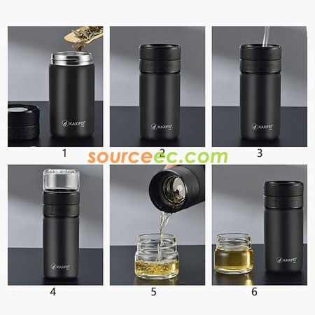Customization 600ML Portable Thermal Mug with Infuser Corporate Gifts