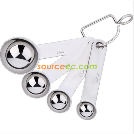 Stainless steel measuring spoon