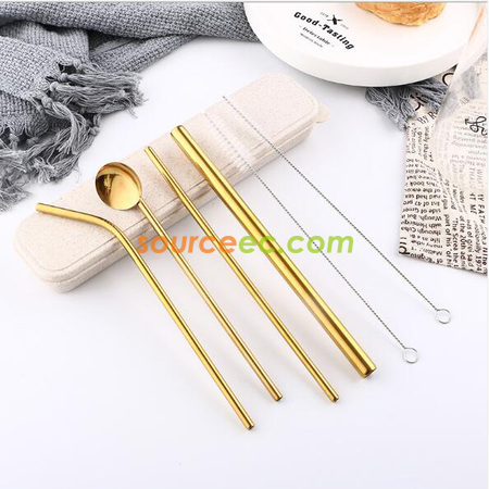 Customization Stainless steel straw set Corporate Gifts