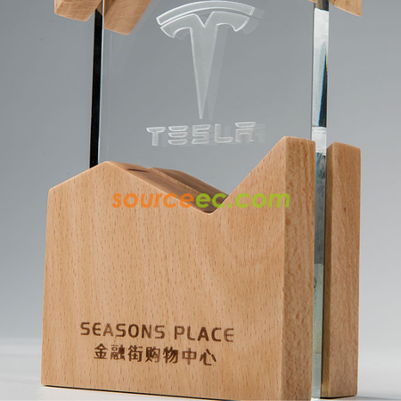 Customization Wooden Crystal Trophy Corporate Gifts